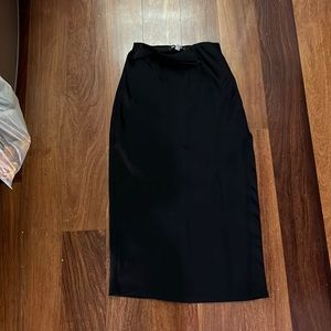 UO Edy Satin Midi Skirt